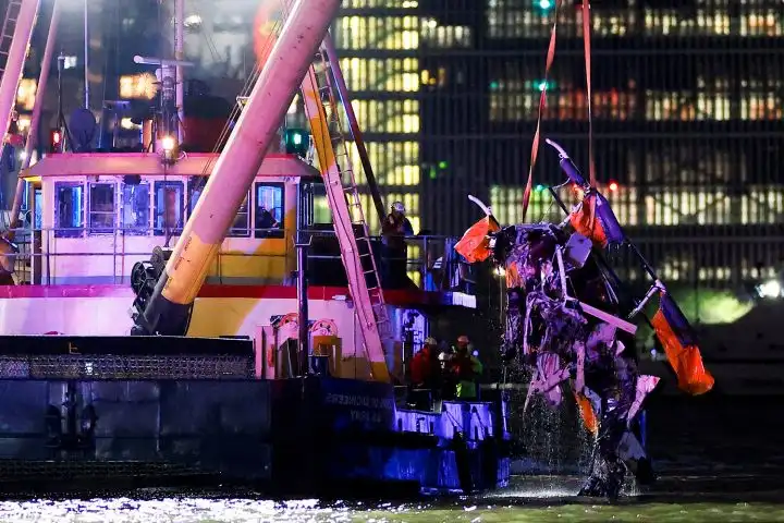 Упал вертолет