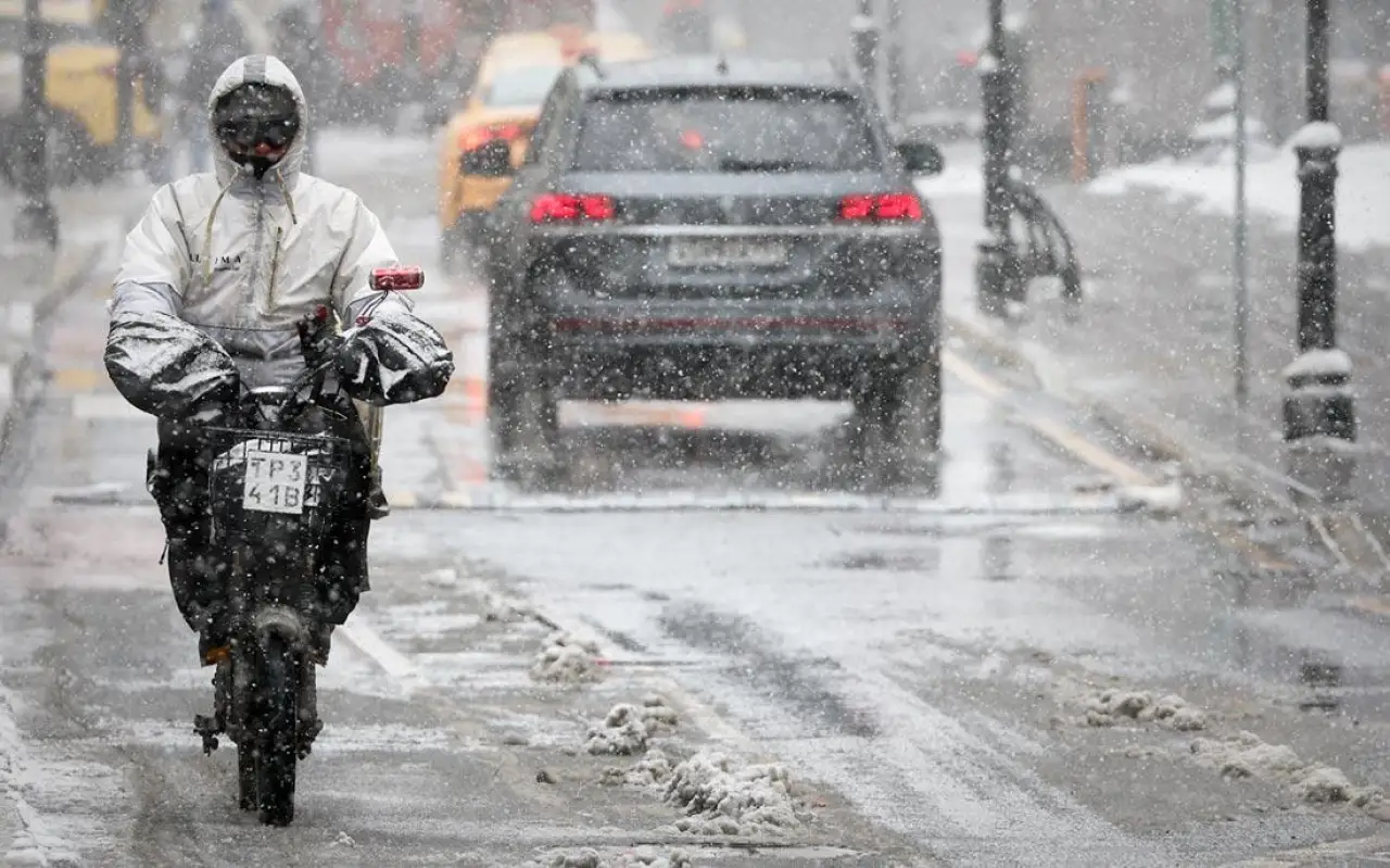 Снегопад в Москве