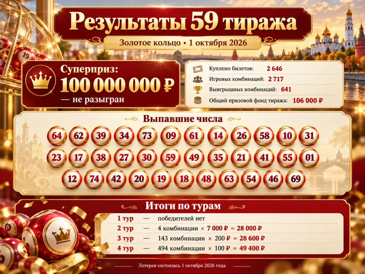 59 тираж Золотого кольца