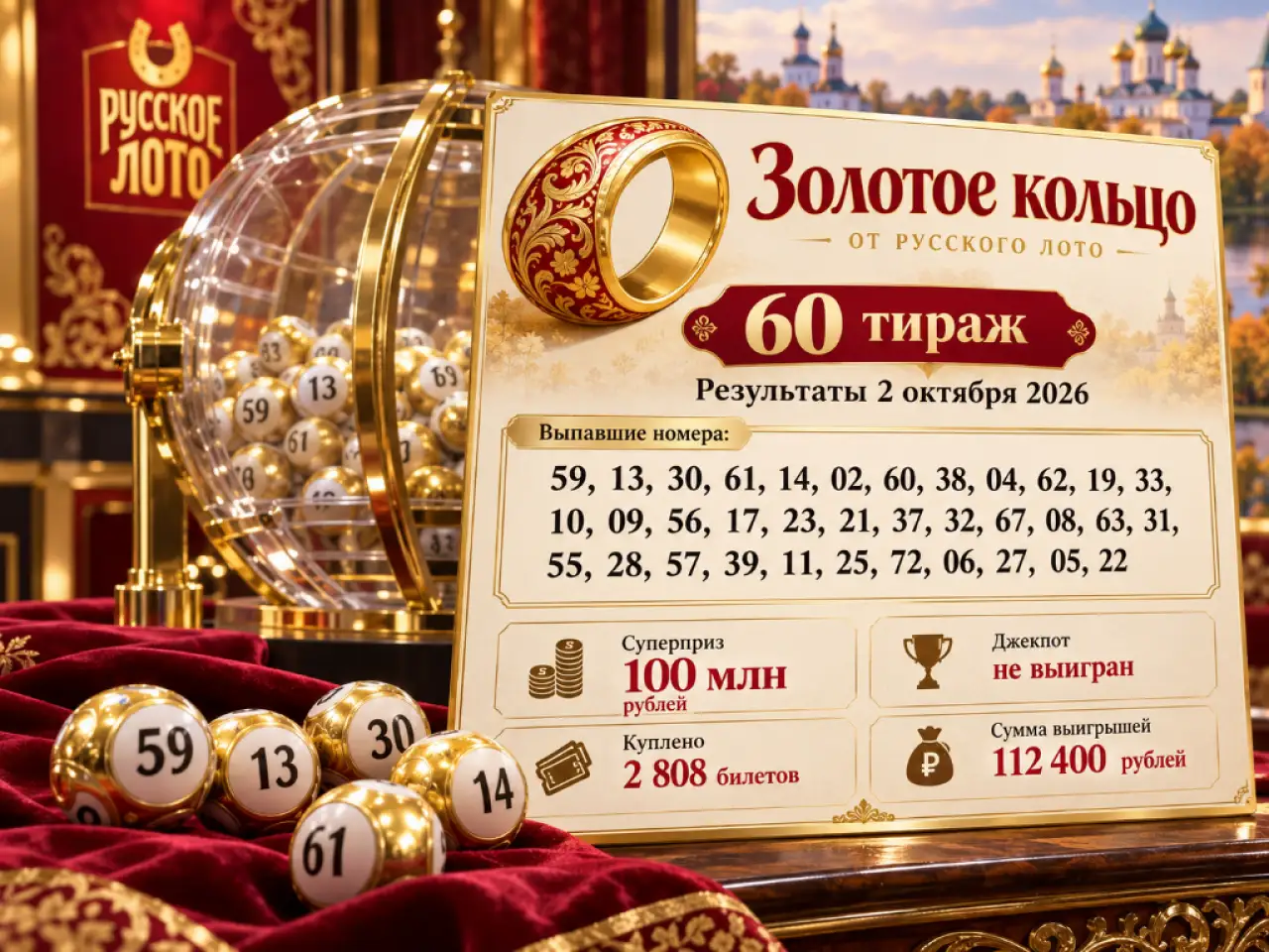 60 тираж Золотого кольца